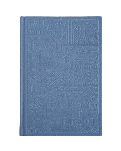 Doha Lines Notebook - Denim Blue