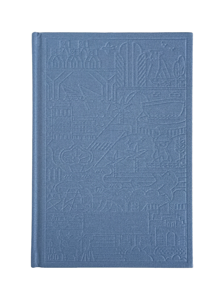 Doha Lines Notebook - Denim Blue